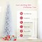 7 Feet Artificial Christmas Pencil Tree with Folding Metal Stand